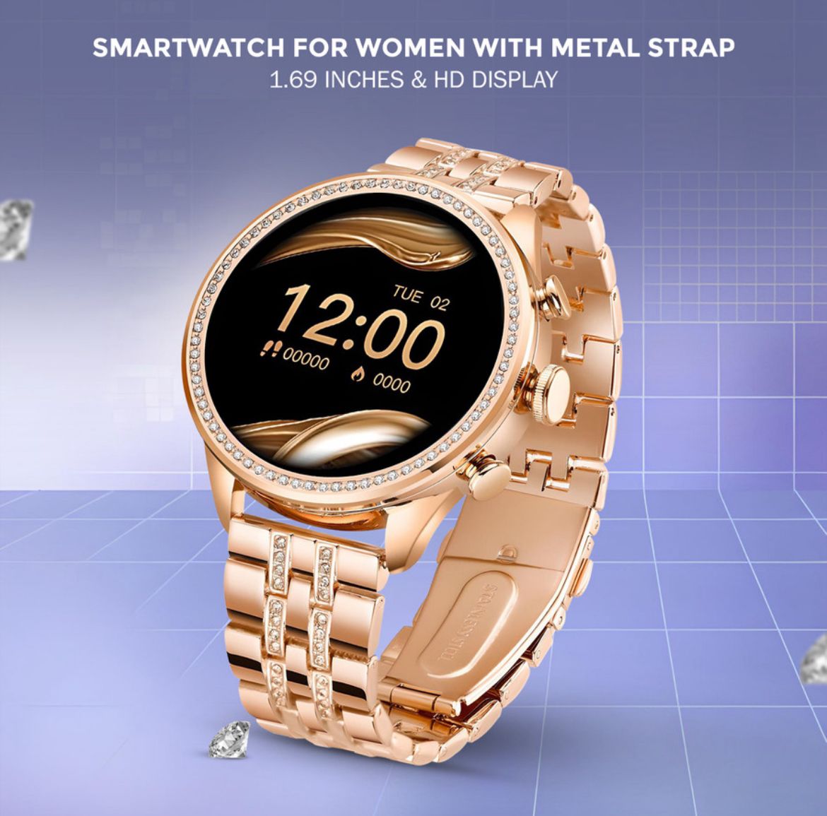 MY TOOLS DIAMOMD SMART WATCH WITH WIRELESS CHARGER
