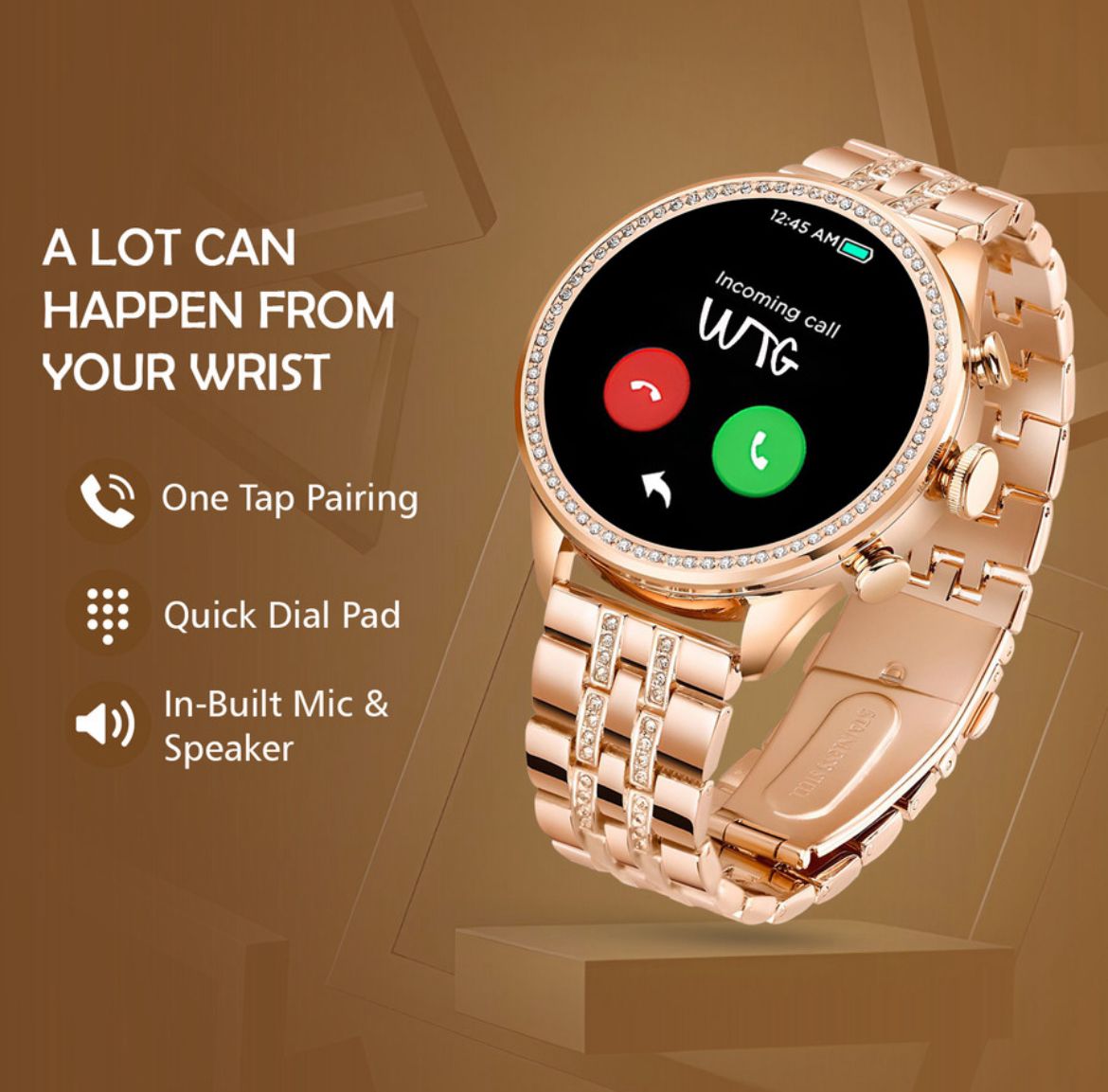 MY TOOLS DIAMOMD SMART WATCH WITH WIRELESS CHARGER