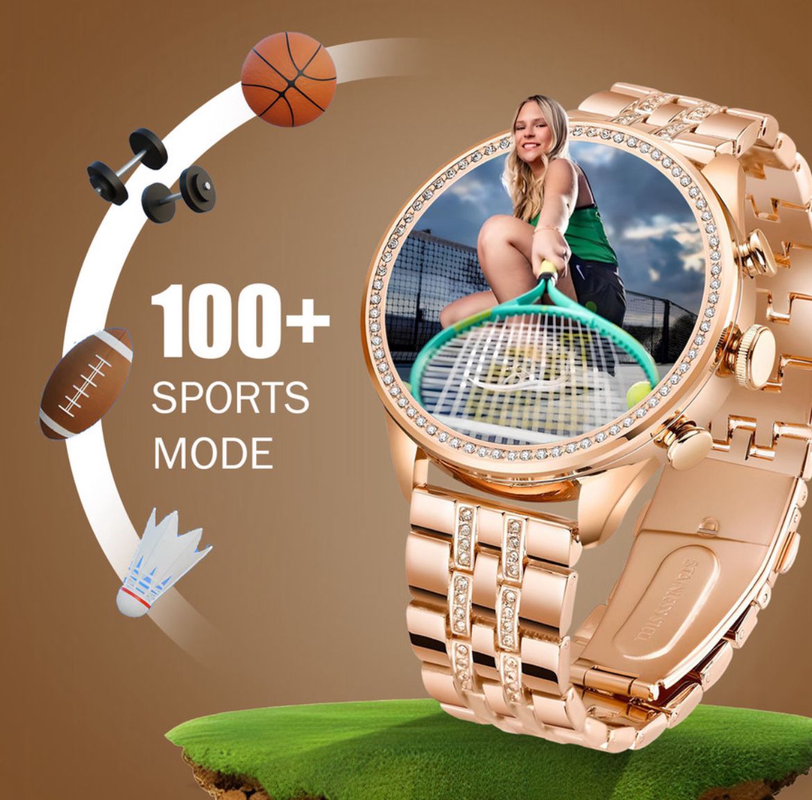 MY TOOLS DIAMOMD SMART WATCH WITH WIRELESS CHARGER